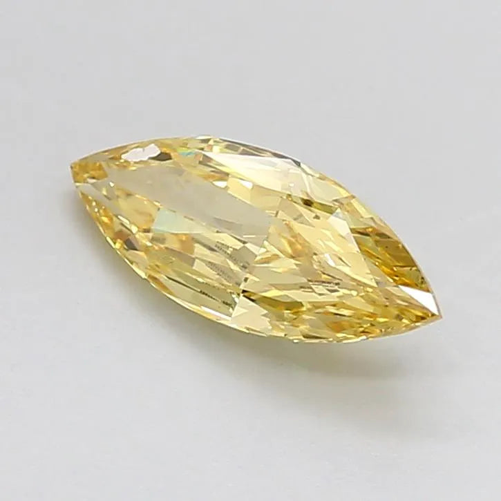 1.00ct Marquise Lab Grown Diamond (Fancy Vivid Yellow, Clarity VS1, IGI)