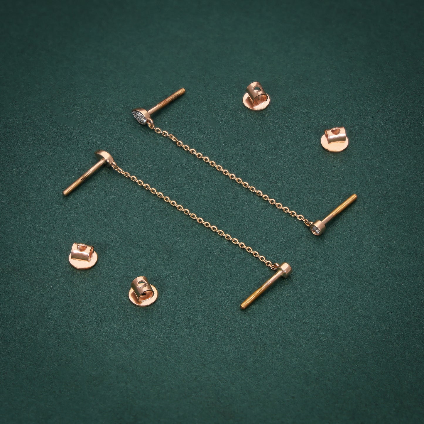 Infinite Glow Double Piercing Earrings