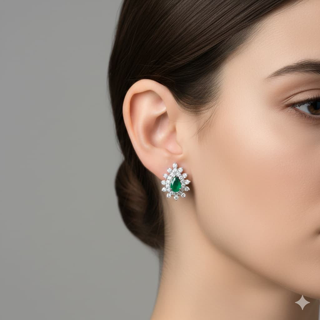 Forest Gleam Diamond Studs