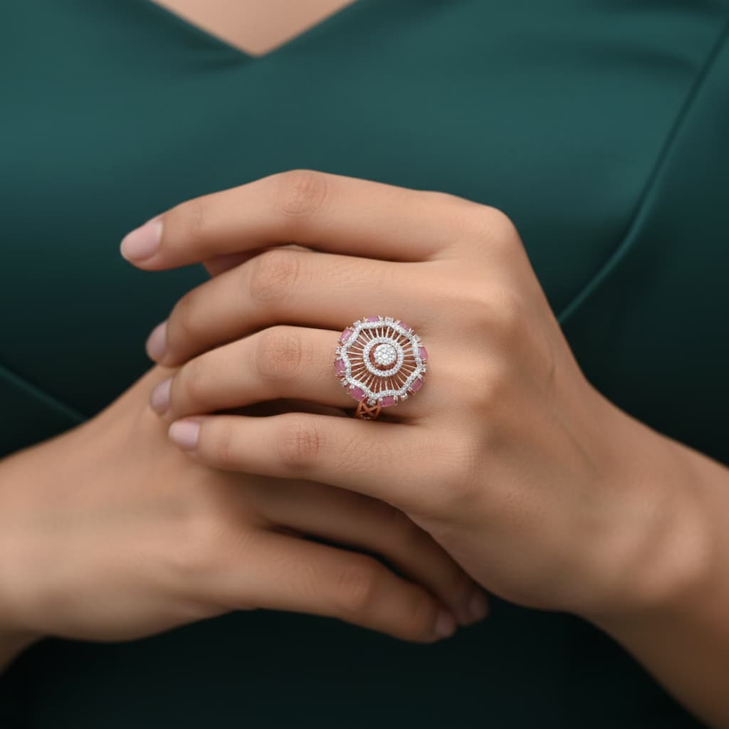 Opal Fantasy cocktail ring