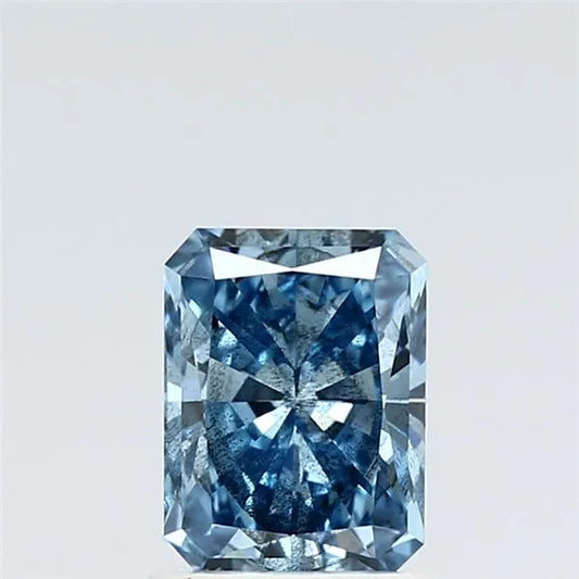 1.01ct Radiant Lab Grown Diamond (Colour Fancy Vivid Blue, Clarity SI2, IGI Certified)