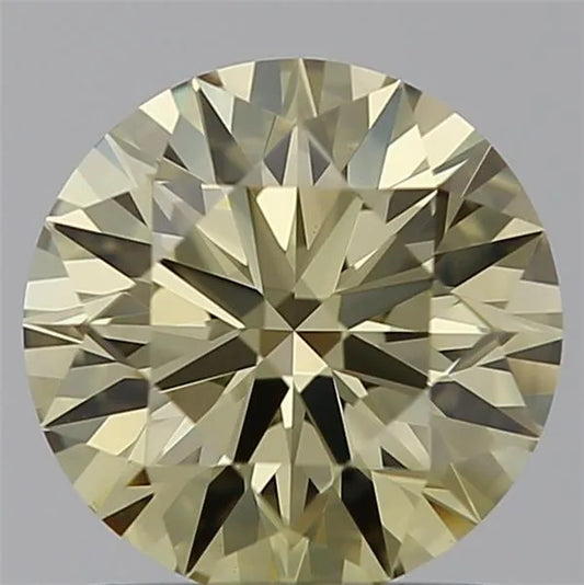 1.25ct Round Lab Grown Diamond (Fancy Yellow, Clarity VS1, Cut ID, IGI)