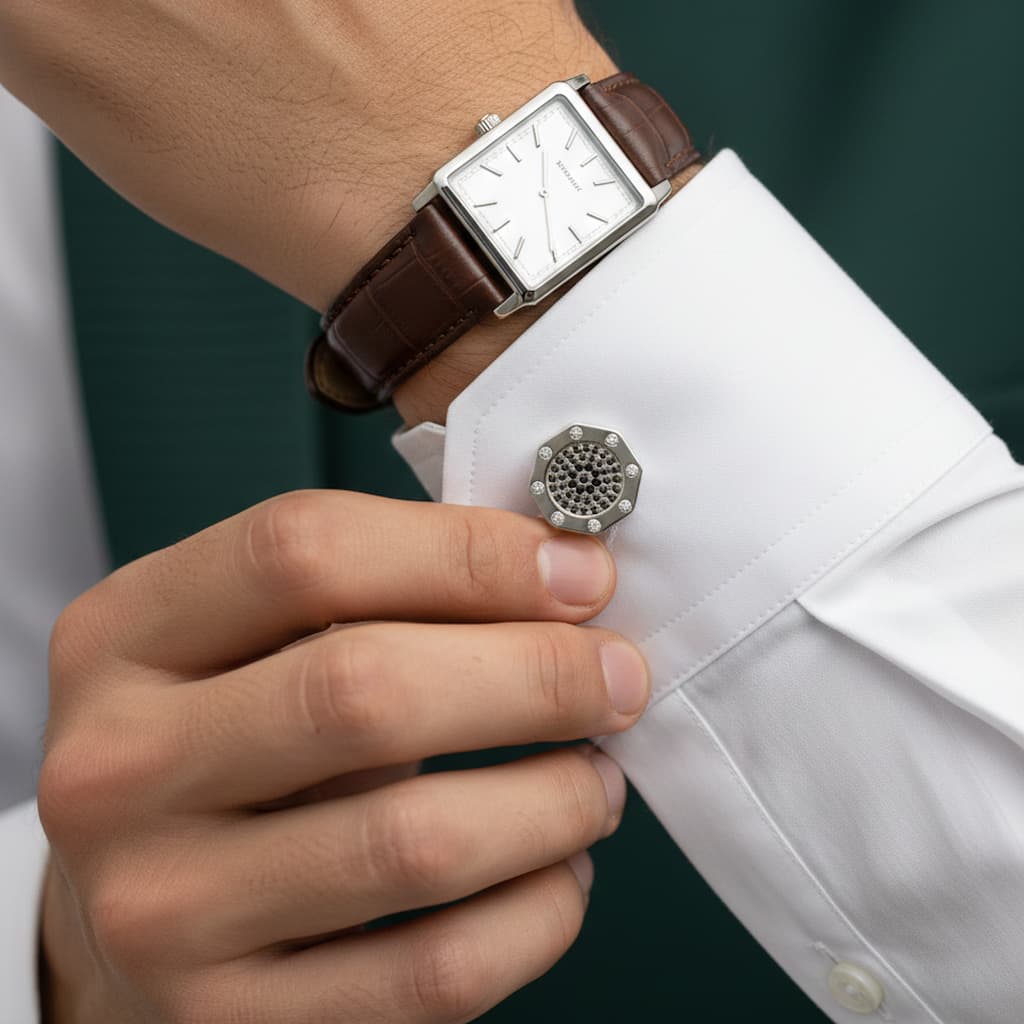 Argento Crest Cufflinks