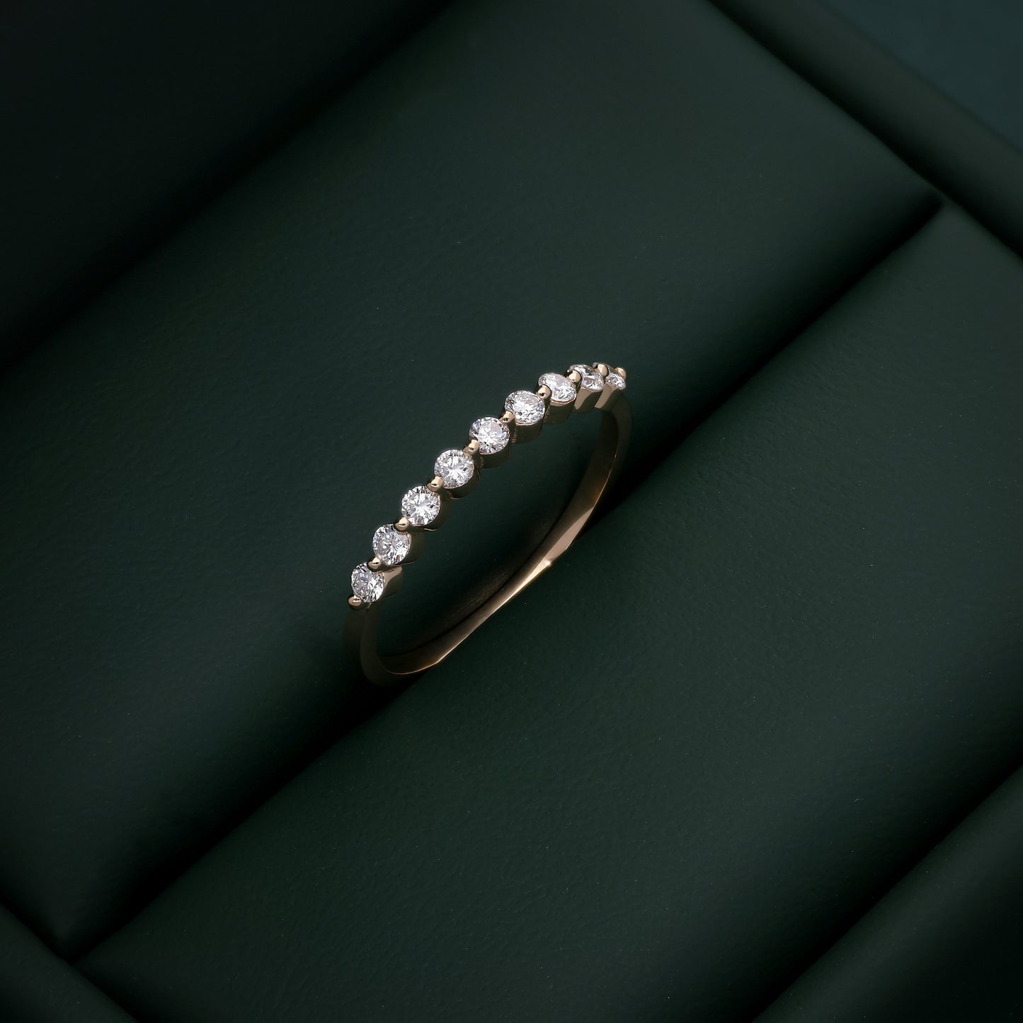 Elegant 18KT Gold Diamond Band Ring