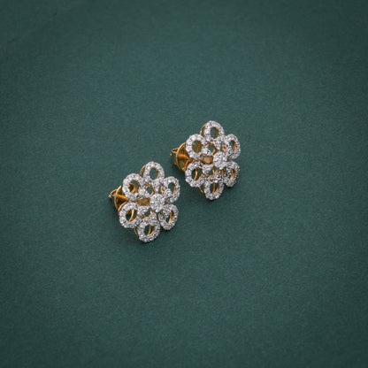 Luxe Petal Diamond Studs