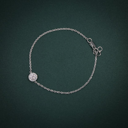 Rosé Radiance Bracelet in White Gold