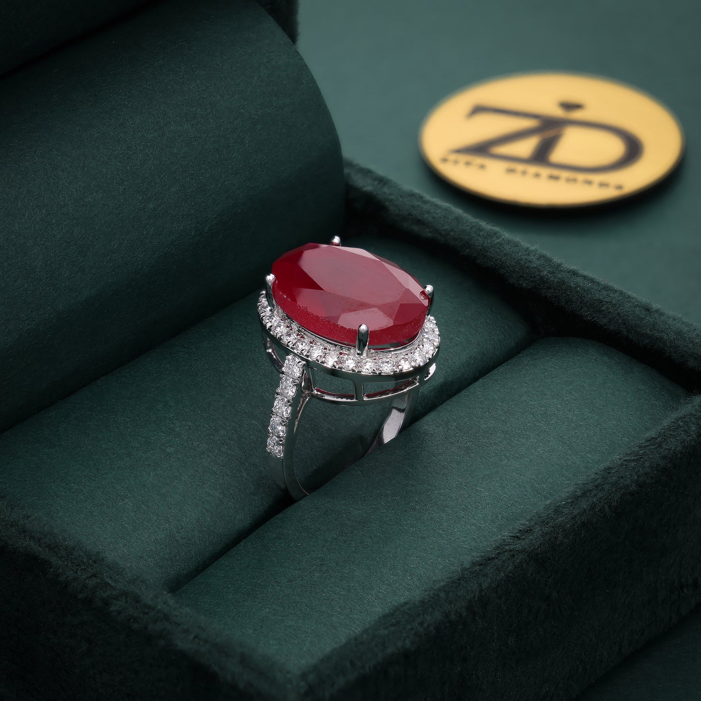 Crimson Elegance Ring