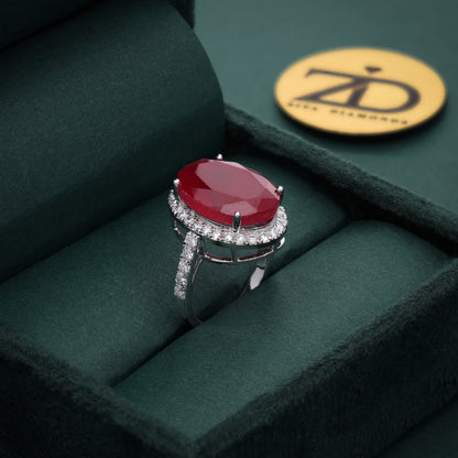 Crimson Elegance Ring