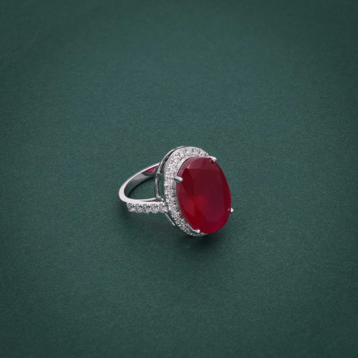 Crimson Elegance Ring