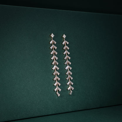 Luxuria Baguette Drop Earrings