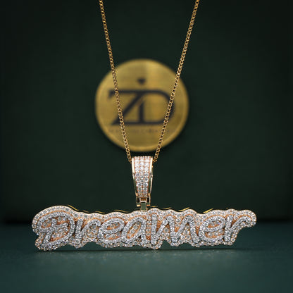 18KT Yellow Gold "Dreamer" Diamond Pendant