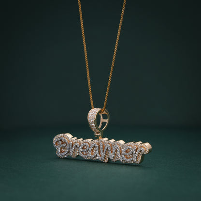 18KT Yellow Gold "Dreamer" Diamond Pendant