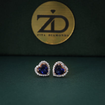 Blue Serenade Diamond Studs