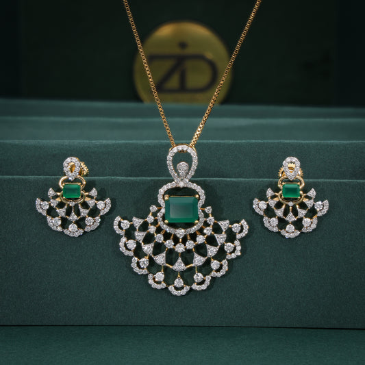 Luxurious Emerald Brilliance Set