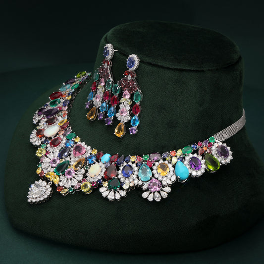 E Zita – Multi-Gemstone Lab-Grown Diamond set