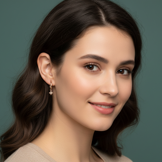 Zita Petite Blossom Hoops