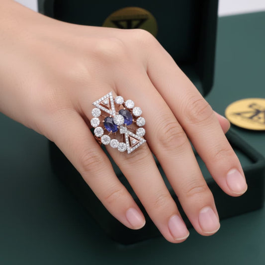 Emerald Elegance Diamond Ring