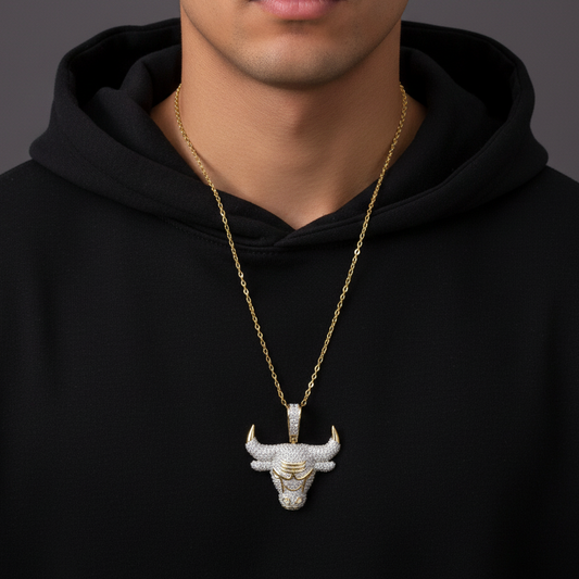 Majestic Bull Diamond Pendant