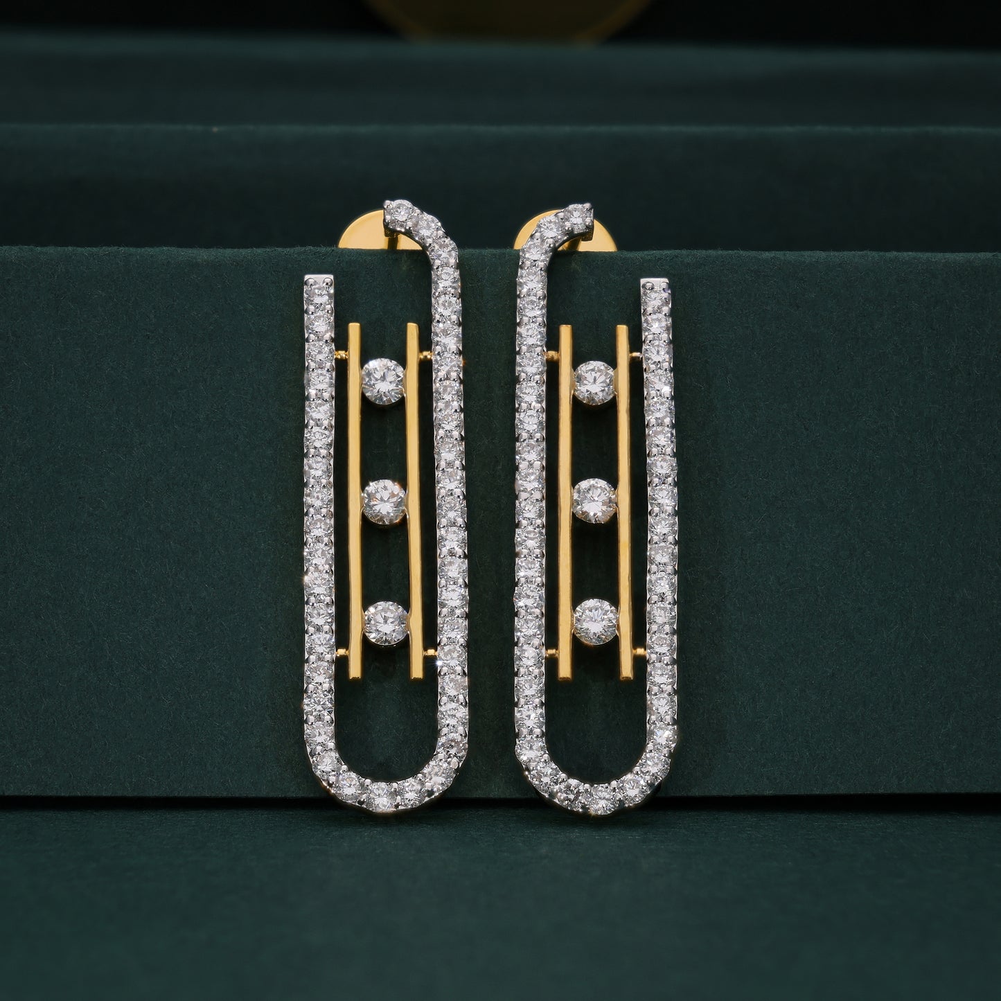 Linear Grace Drop Earrings