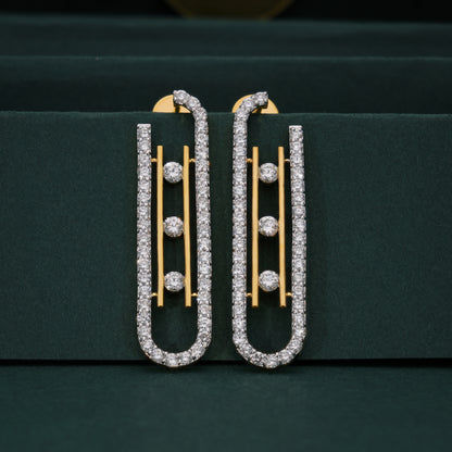 Linear Grace Drop Earrings