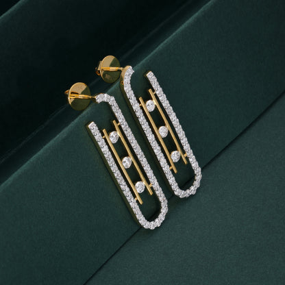 Linear Grace Drop Earrings