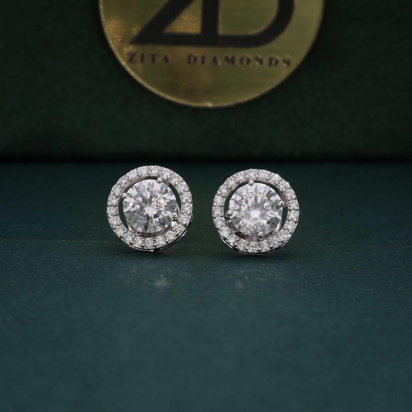 White Halo Elegance Earrings