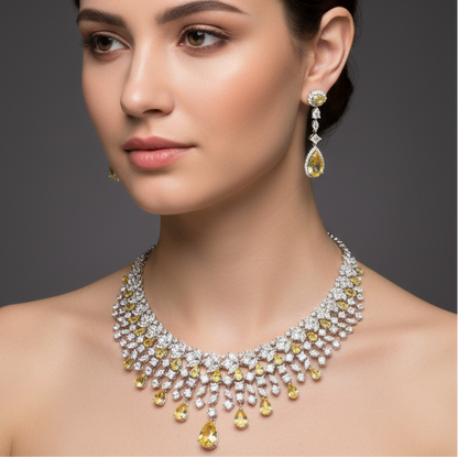 Golden Frost Necklace Set