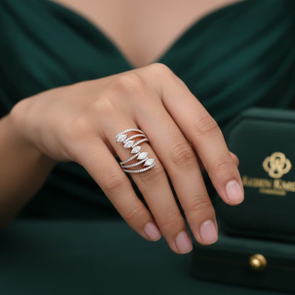 Luxe Fusion Ring in White Gold