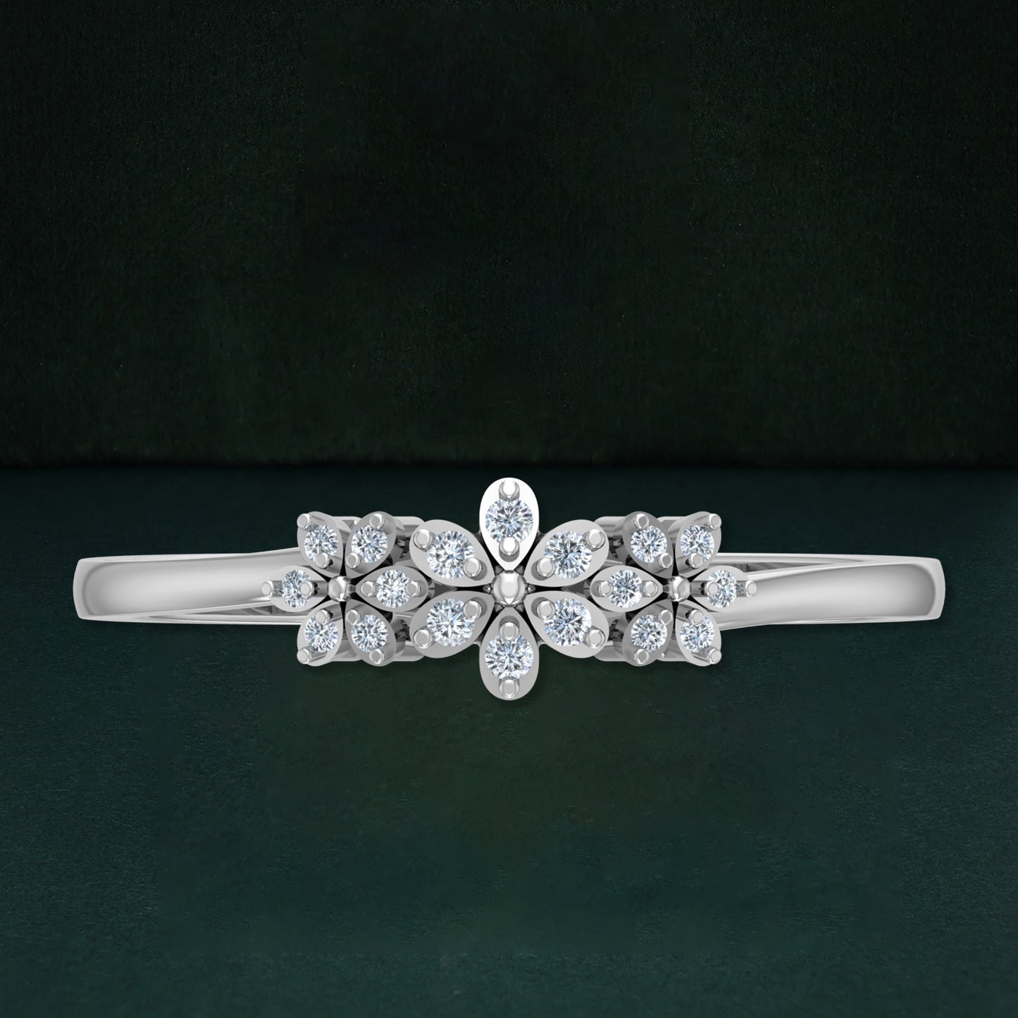 Delicate Bloom Diamond Ring