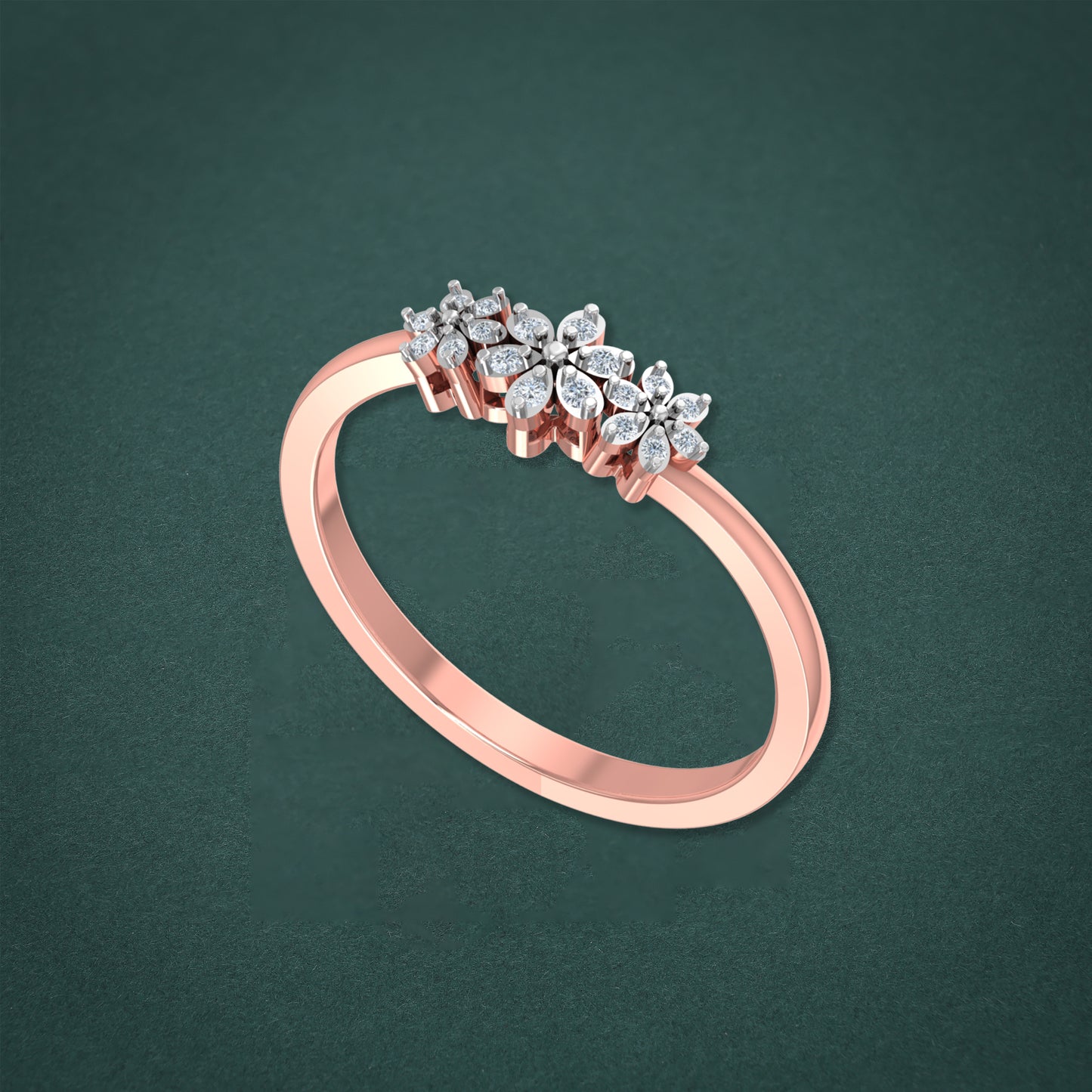 Delicate Bloom Diamond Ring