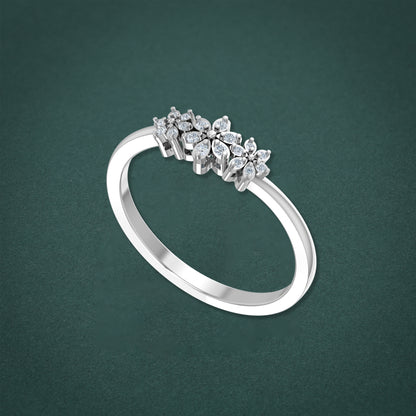 Delicate Bloom Diamond Ring