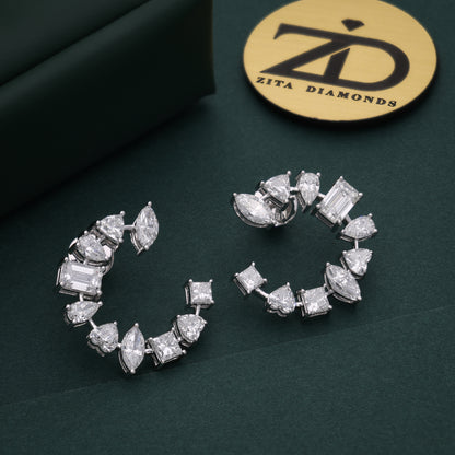 Celestial Curve Diamond Earrings