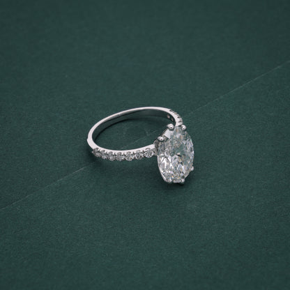 Radiant Oval Solitaire Ring