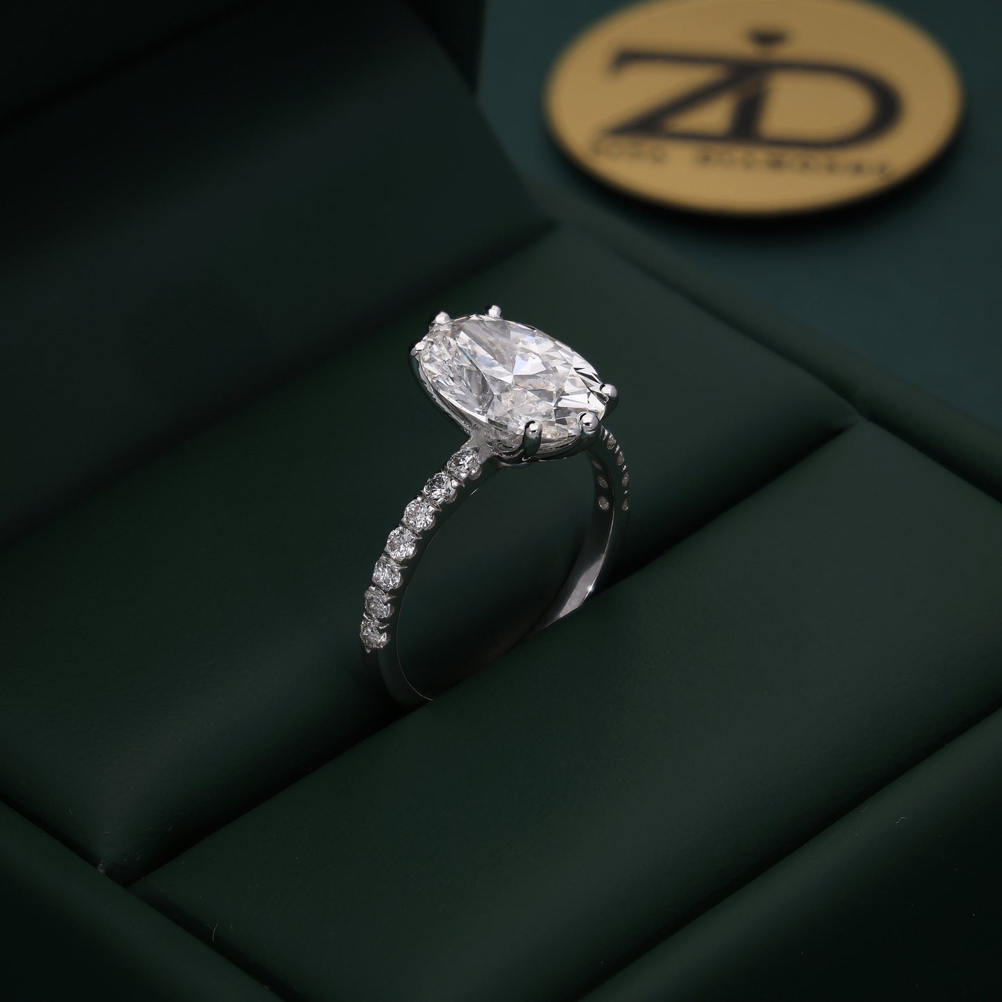 Radiant Oval Solitaire Ring