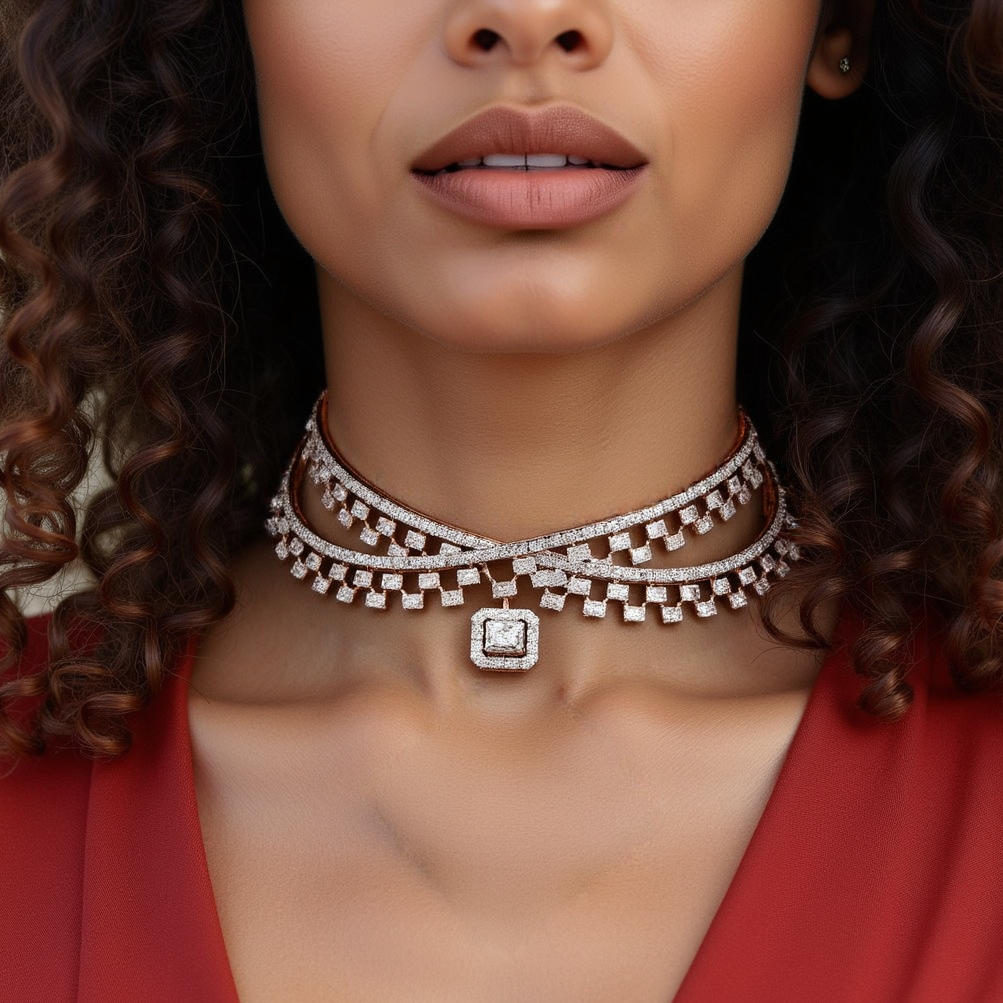 Regal Radiance Diamond Choker