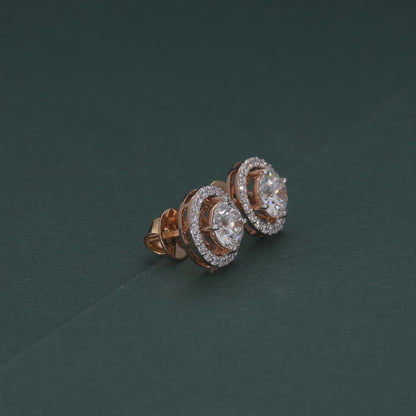 Rose Halo Elegance Earrings