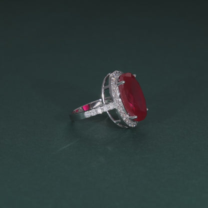 Crimson Elegance Ring