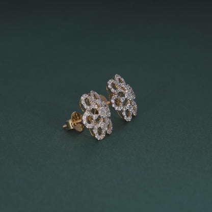 Luxe Petal Diamond Studs