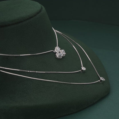 Celestia Diamond Trio Layered Necklace
