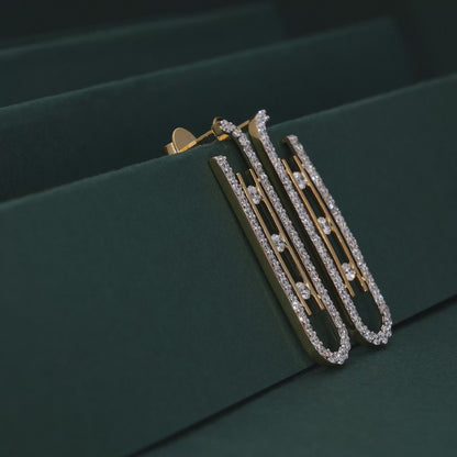 Linear Grace Drop Earrings