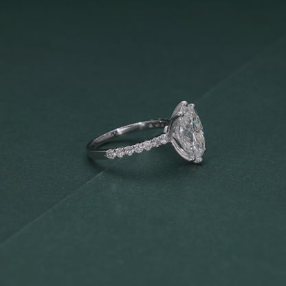 Radiant Oval Solitaire Ring