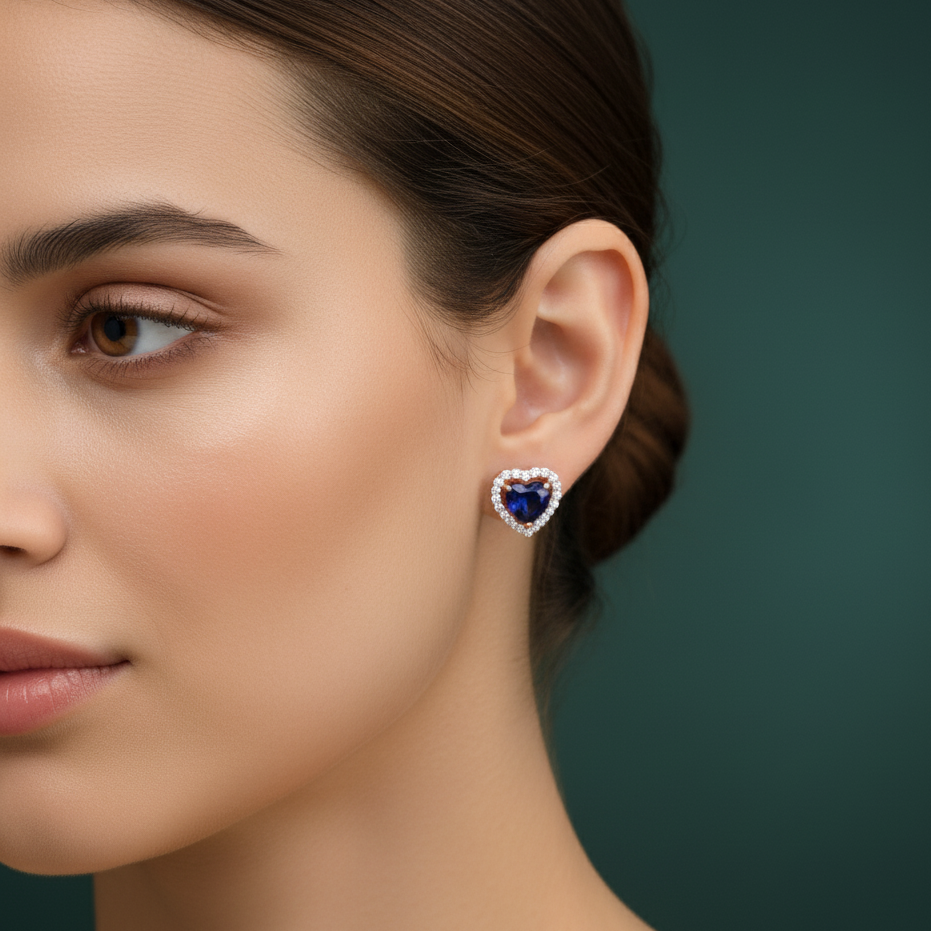 Blue Serenade Diamond Studs